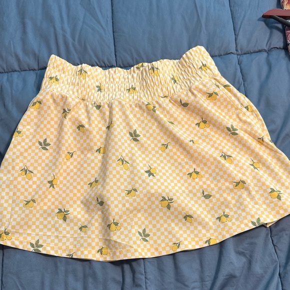 Puma “Sandy Printed” lemon golf skirt sz M - Picture 1 of 7
